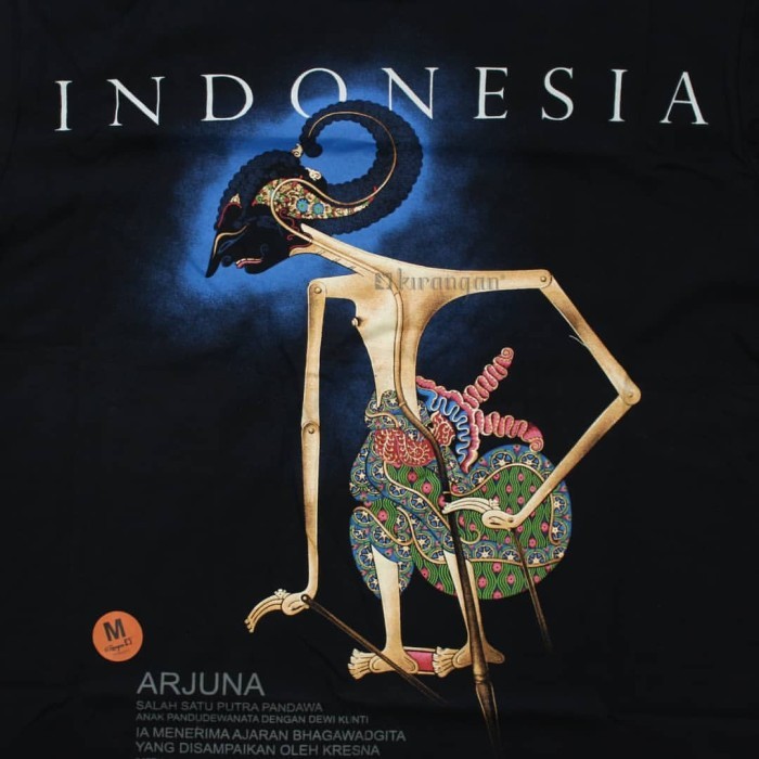 Kaos Wayang Arjuna Janoko Permadi Kesenian Budaya Jawa Indonesia Original