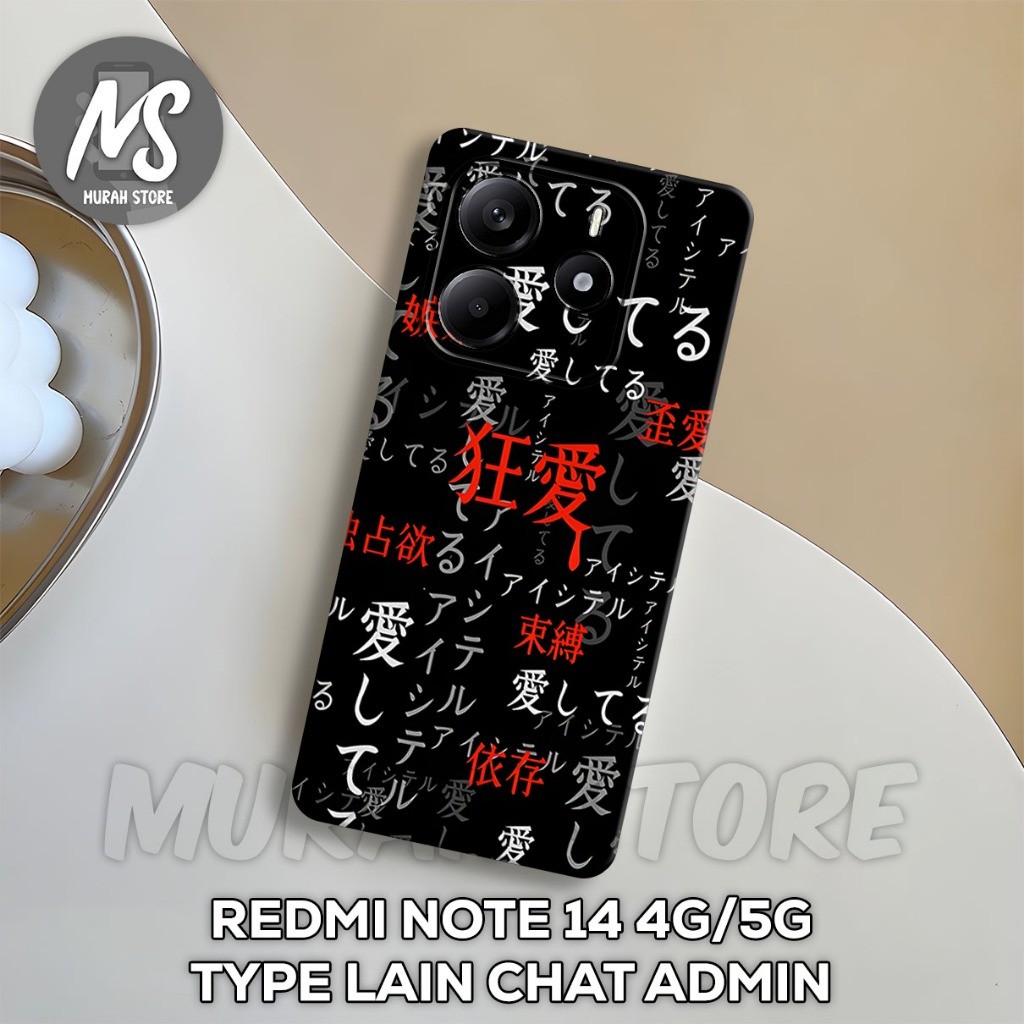 softcase karet XIAOMI REDMI NOTE 14-MS39 Motif cowok -case Hp redmi note 14- Silicon -Pelindung Hp