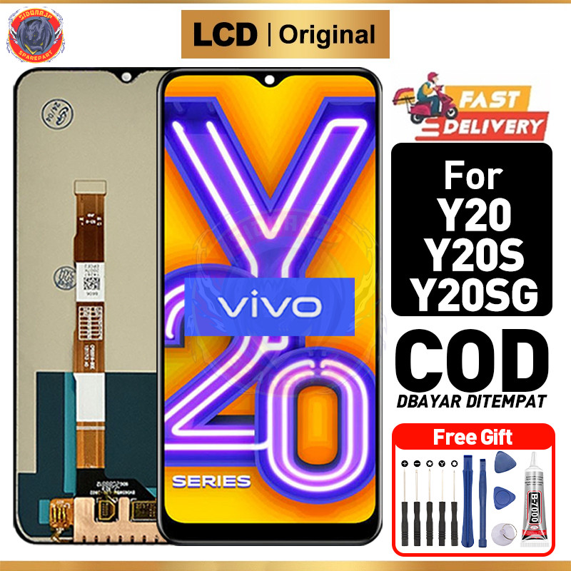 LCD VIVO Y20 Y20S - Y20S G Original 100% Fullset ori asli hp Touchscreen Murah For Glass Touch Scree