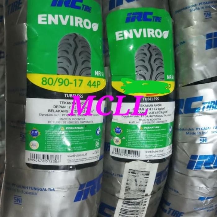 ban luar irc 80/90-17 (tubeless)