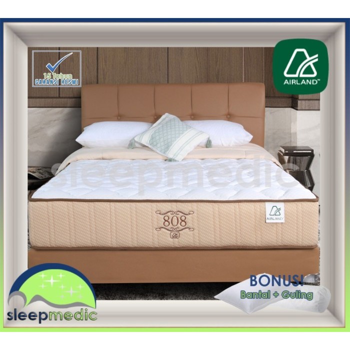 AIRLAND SpringBed 808 STANDARD KASUR / SET 160 180 200 90 100 120 140 - Full SET, 140x200
