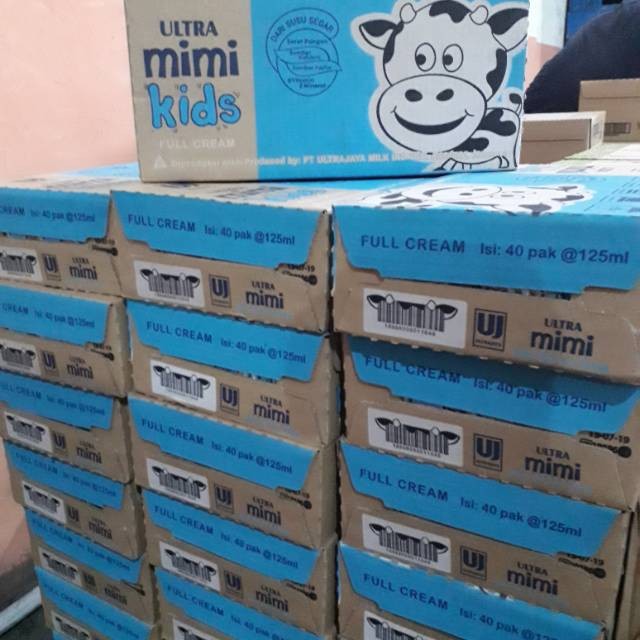 

Susu ultra mimi full cream ukuran 125 ml isi 40 pcs
