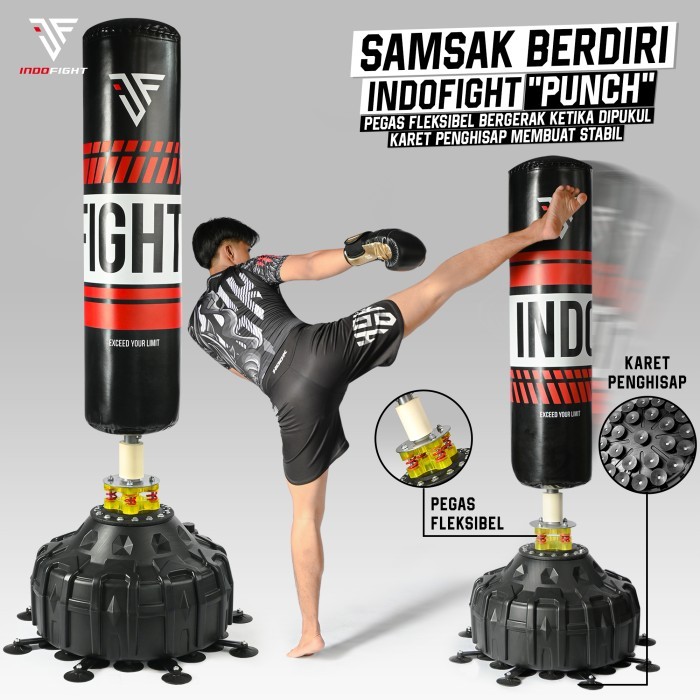 Samsak Tinju Berdiri Samsak Berdiri Indofight Sansak Tinju Isi Samsak Berdiri Indofight Standing Pun