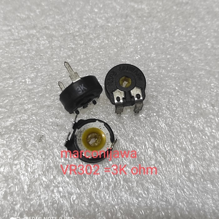 HC99 Trimpot VR3K ohm hitam duduk