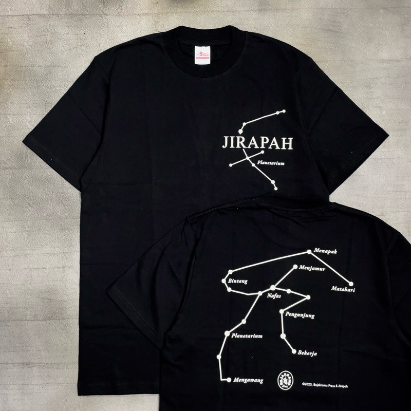 Jirapah - Planetarium Black | Tshirt Black Original Merchandise