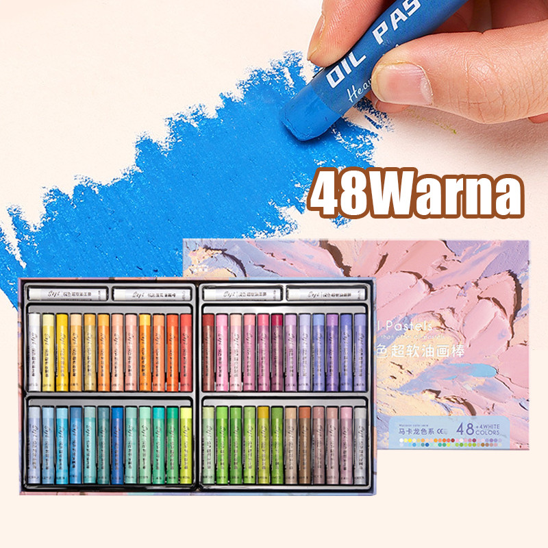 

【SIAP】Crayon Mewarnai Silky Crayon Krayon Warna Water Soluble Crayon Crayon Grasp Mata Sedang Pensil Warna
