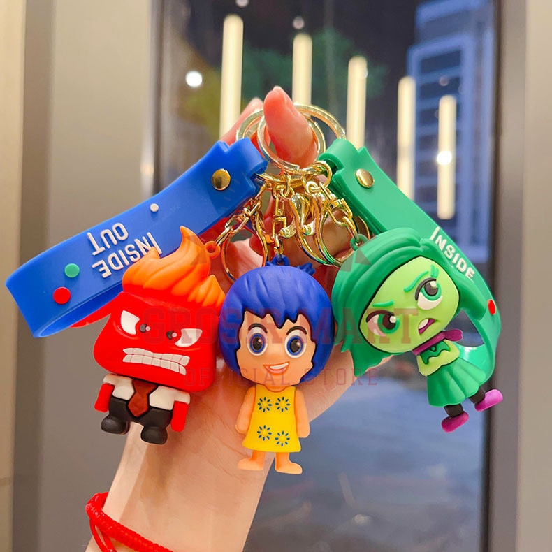 Gantungan Kunci Inside Out Silikon Besar / Ganci Inside Out / Ganci Boenka Inside Out / Gantungan Ku