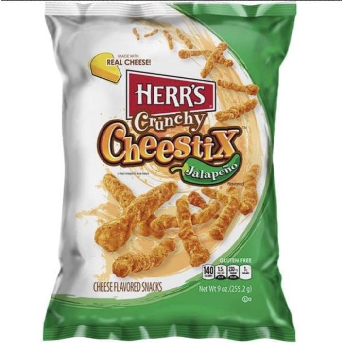 

HERRS CRUNCHY CHEESTIX CHEESE | JALAPENO | HERR'S PRODUCT OF USA - CRUNCHYJALAPENO