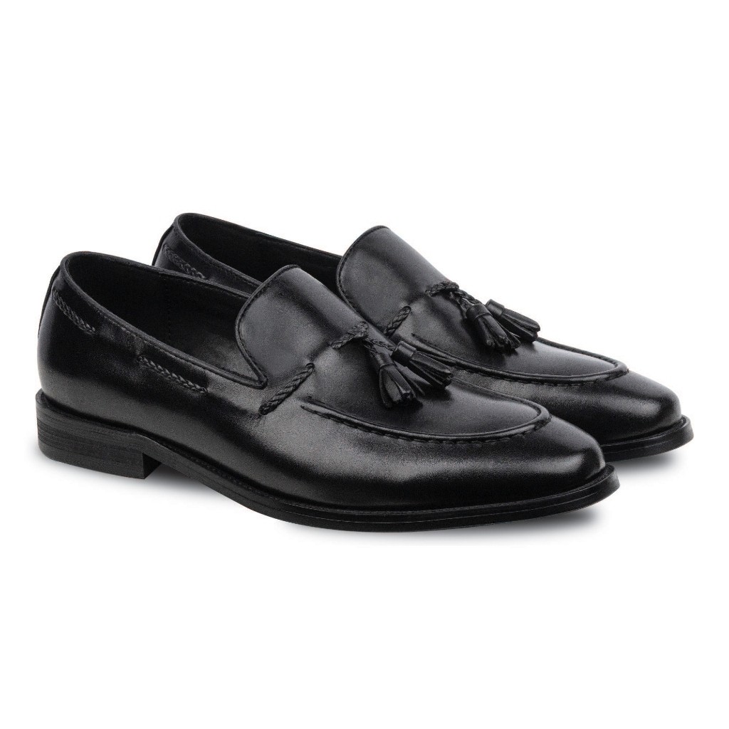 Damian Tassel Black - Nappa Milano - Sepatu Pantofel Pria
