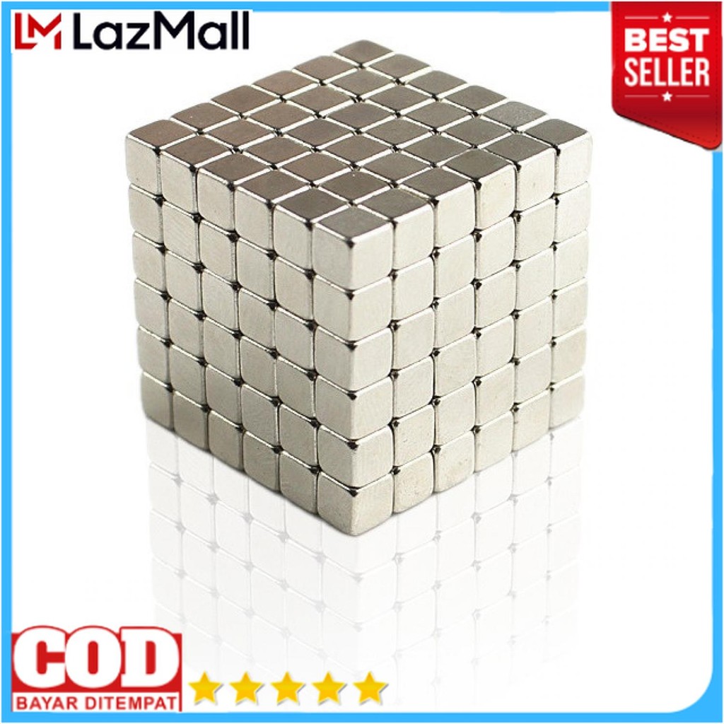 MAGNET MAINAN ANAK ANAK KOTAK 216PCS 4MM - MAGNET BULAT BOLA KECIL MAINAN - MAGNET MAINAN WARNA WARN