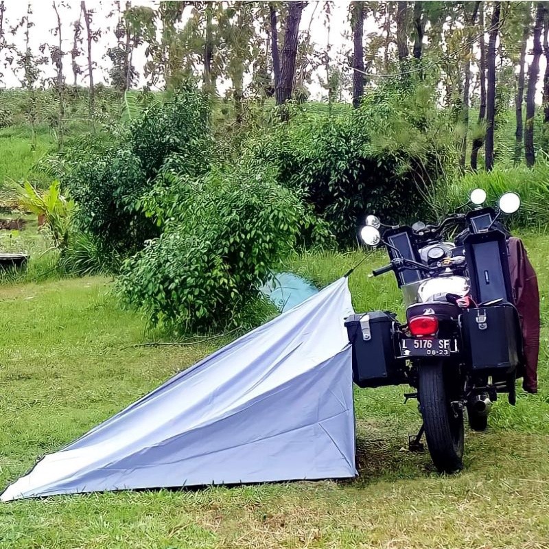 Tenda Motor Badak Hitam Quickstring Camper Motocamp Tenda Ringkas Cepat