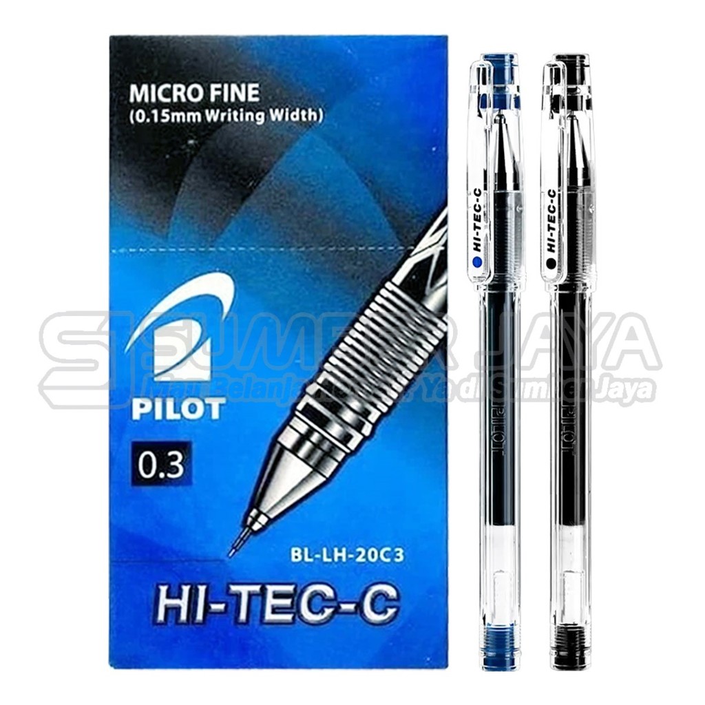 

Pilot HI-TEC-C Roller Ballpen Gel 0.3mm Micro Fine BL-LH-20C3