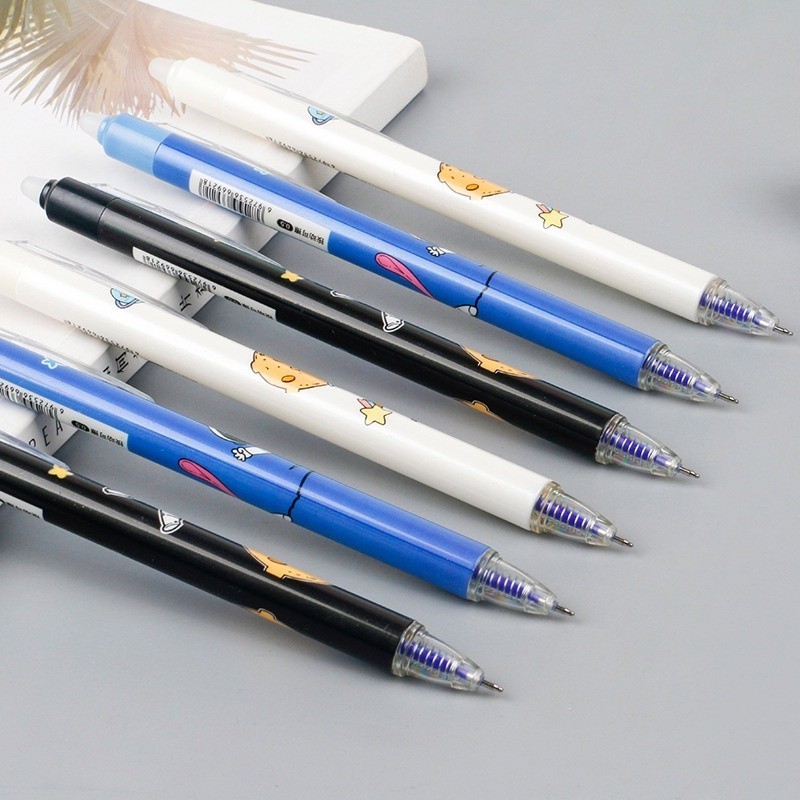 

LPL Pena Gel Karakter Astronot Dapat Dihapus Pulpen Gel Karakter 0.5mm Pena Aesthetic Edition Karakter Kartun Astronot Perlengkapan Sekolah Erasable Gel Pen