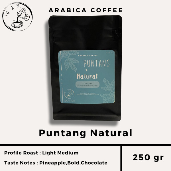 

10AM ROASTERY - Kopi Arabika Puntang Natural (250 gr)