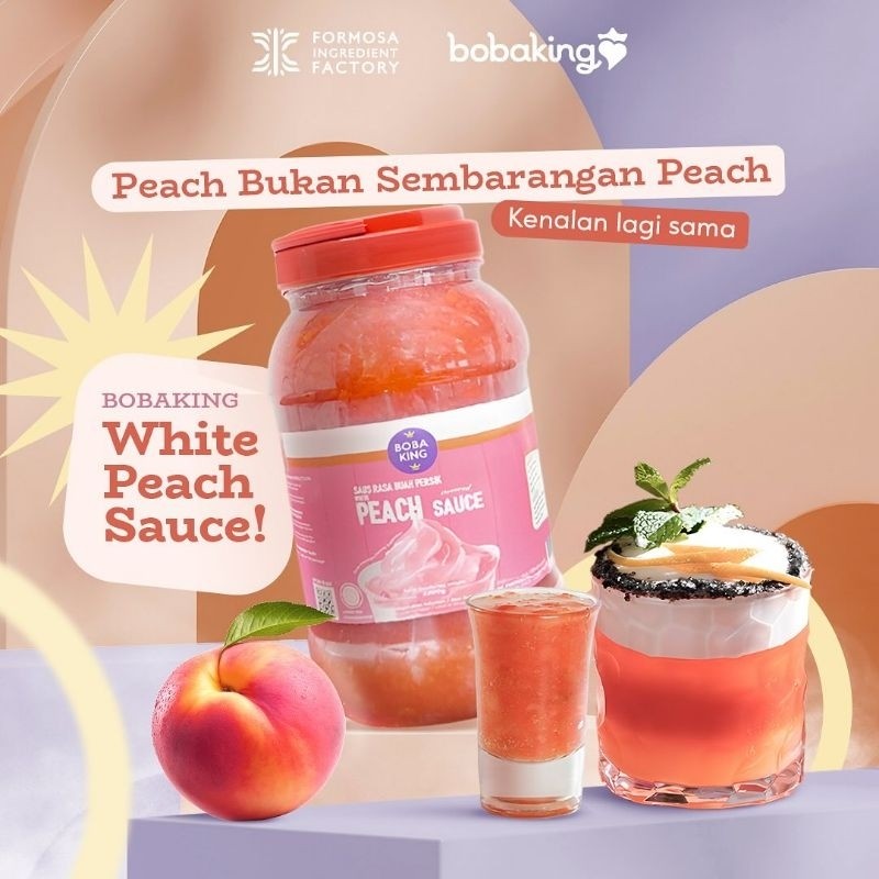 

2.3kg BOBAKING WHITE PEACH SAUCE (TOPPING MINUMAN)