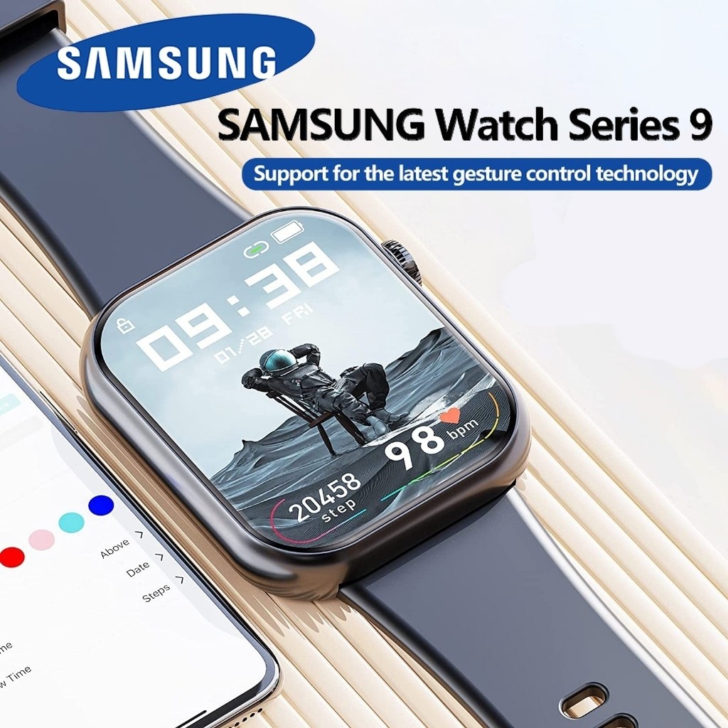【100% Original】ASLI SAMSUNG SmartWatch Series 9 Pro Max NFC Waterproof Bluetooth Call Jam Smartwatch