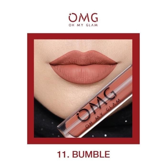OMG oh My Glam Matte Kiss Lip Cream 3.5gr | Lipstik |Lip Cream OMG - 11.Bumble