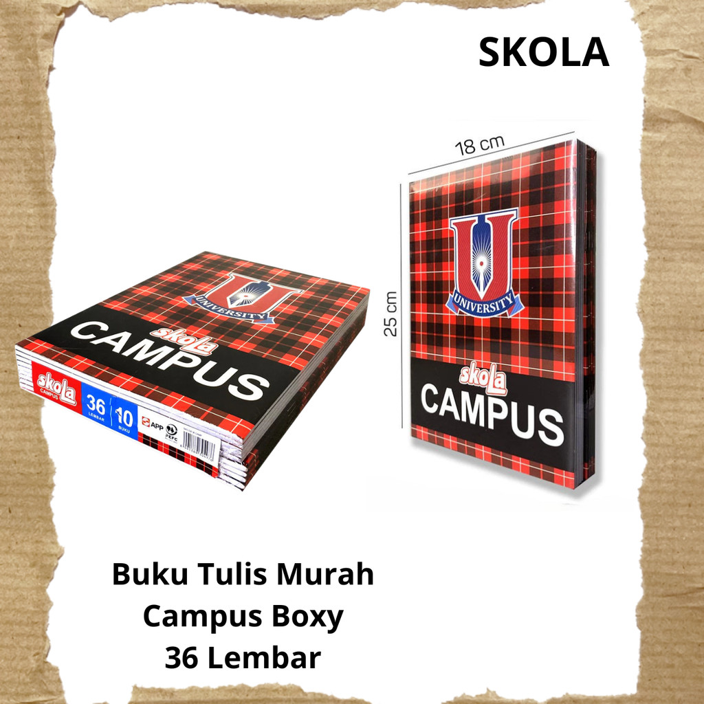 

Buku Tulis Skola Boxy Campus B5 36 Lembar