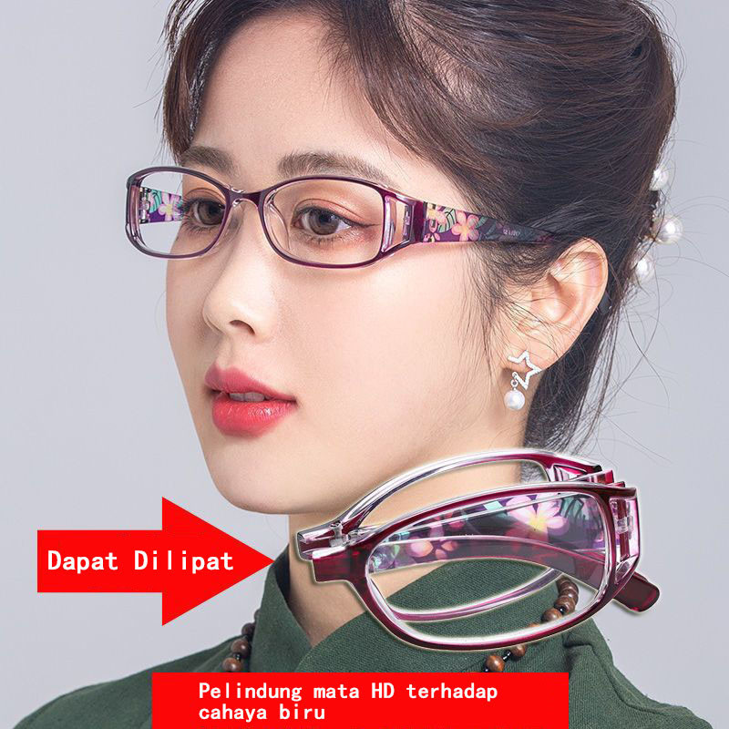 Kacamata plus baca dan jalan original anti radiasi hp dan laptop - Kacamata membaca wanita model lip