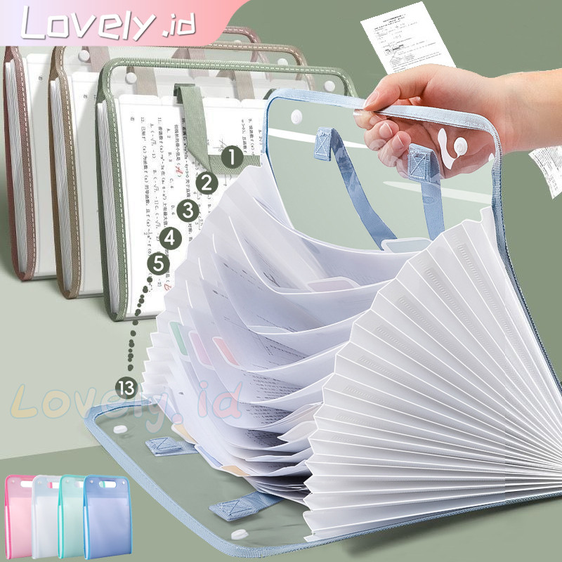 

File Folder Document Bag Tas Dokumen File A4 Ukuran Folio Tas Berkas Dokumen Map Folder Bag 13 Sekat