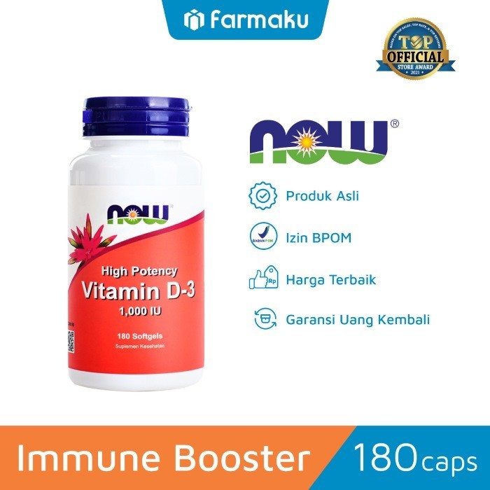 

Now Vitamin D-3 1000IU Botol 180 Capsule
