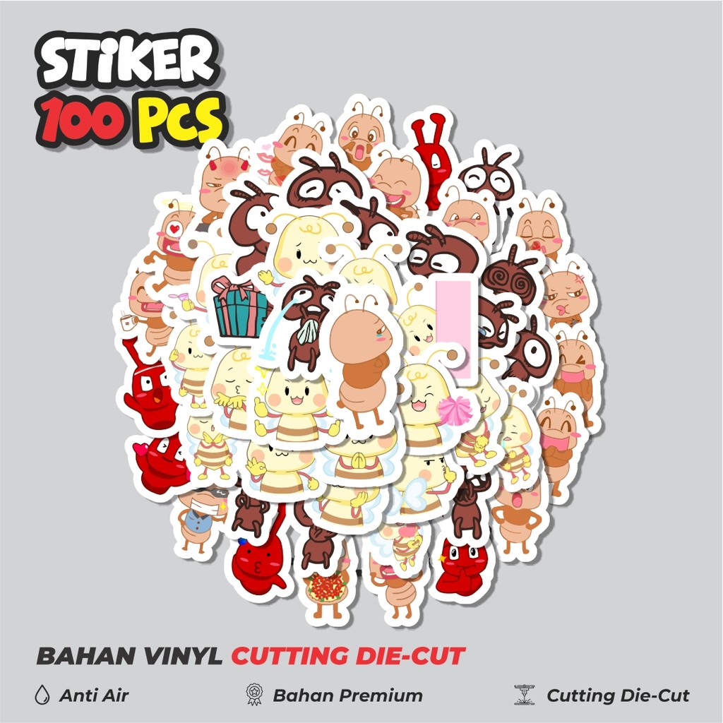 

Terbaru! 50 pcs Hewan Semut Dekorasi Lucu Kreatif untuk Notebook, Skateboard, HP
