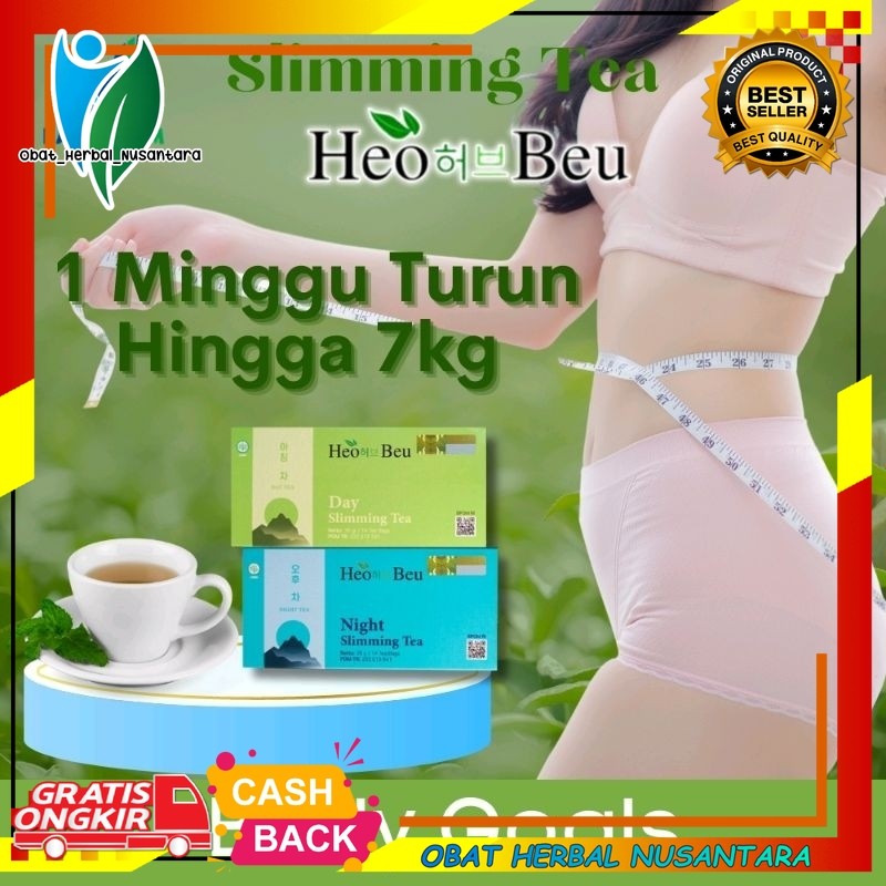 

KEMASAN BARU!!TEH HEO BEU SLIMMING TEA ORIGINAL HEO BEO SLIMING TEA BPOM ORI 100% TEH PELANGSING TEH DIET 1 Paket Day + Night Tea