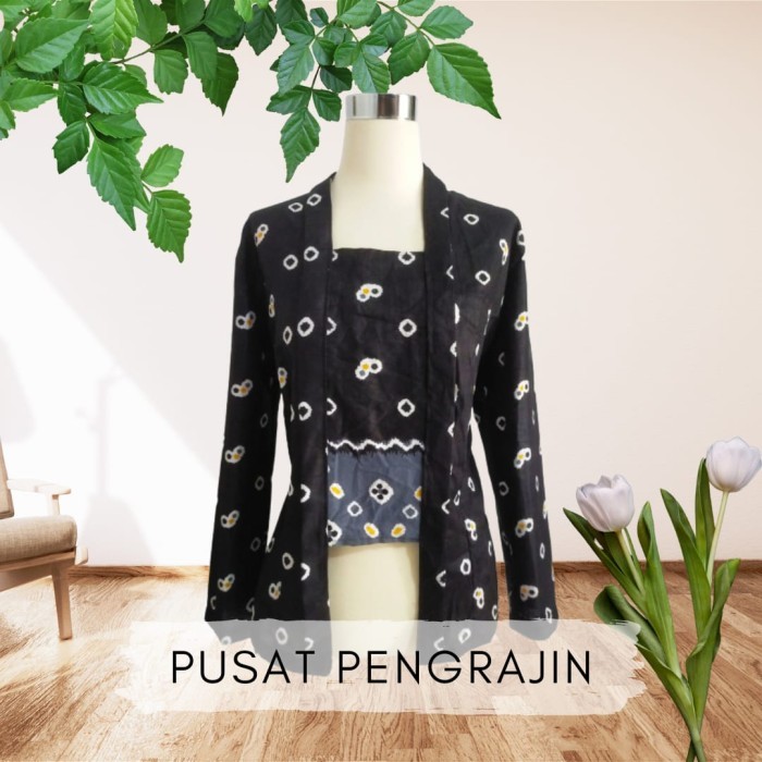 

Kebaya Kutubaru Jumputan - Kuning, S