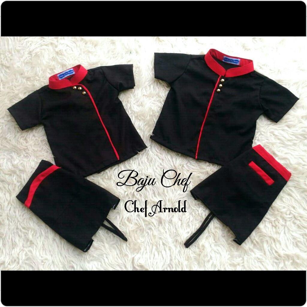 BAJU CHEF ARNOLD / BAJU CHEF ANAK DAN DEWASA / SERAGAM ANAK UNIK/ BAJU  MEMASAK / KOSTUM KOKI / BAJU