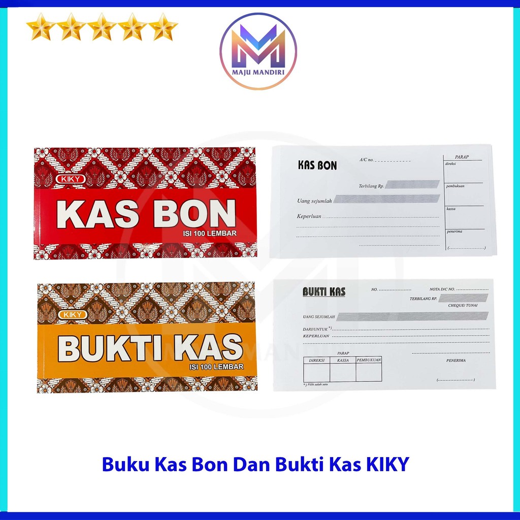 

Buku Kas Bon Kiky Isi 100 Lbr / Soft Cover Bukti Kas Merk Kiky