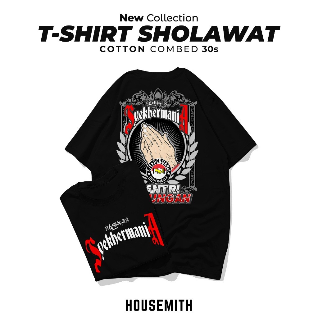 Kaos Mafia Sholawat V5 -  Mafia Sholawat NU - Kaos Pendek Sholawat - Kaos Santri - Kaos Mafis Jawa -