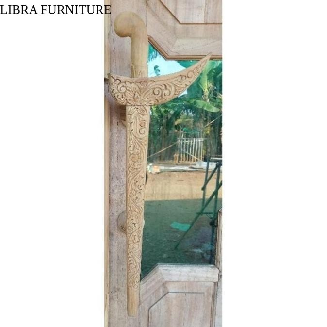 GAGANG PINTU GAGANG PINTU KAYU MODEL KERIS UKIR |  murah - putihan Kanan, Lainnya manis antik
