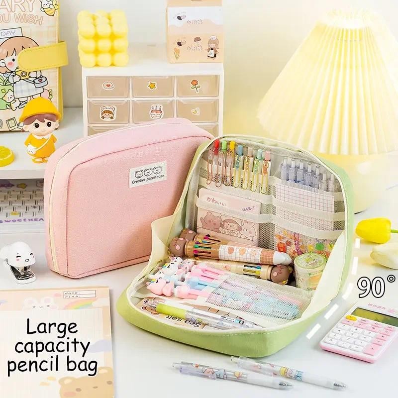 

Kawaii Pencil Case Large Capacity Bag Pouch Box For Girls Japanese & Korean Schools & Offices Back to School Supplies