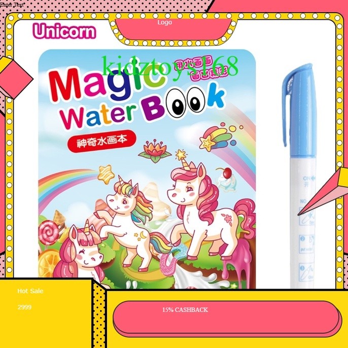 

Buku Gambar Magic Water Book / buku mewarnai / Buku mewarnai ajaib