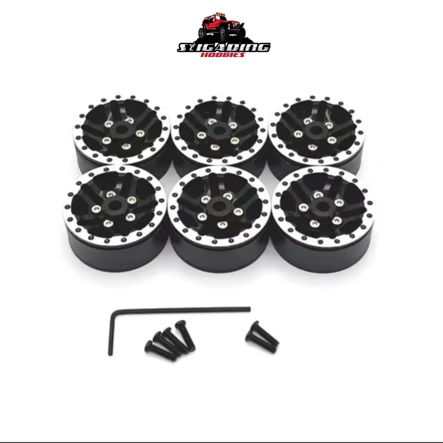 Velg Metal Beadlock 5 Spoke MN WPL RGT 1/12 Hex 5mm PNP