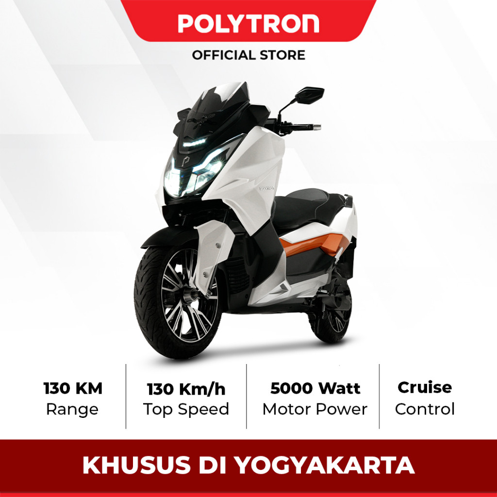 POLYTRON Fox 500 Sepeda Motor Listrik - OTR Yogyakarta - Klaten - Solo - Purwokerto