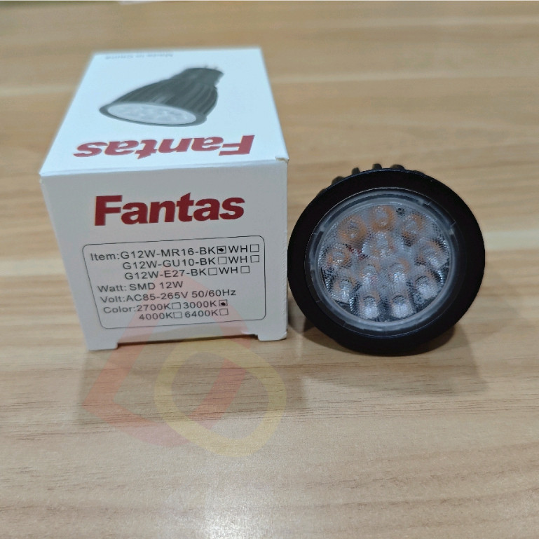 Lampu bohlam Fantas Led MR16 12w spotlight/ sorot halogen MR16 12watt