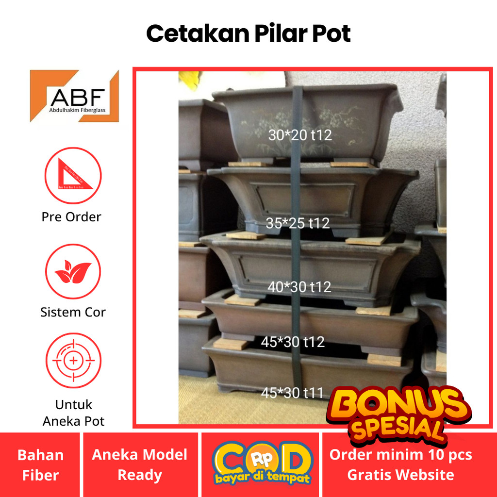 cetakan pot bonsai terbaru / cetakan pot bonsai / cetakan pot fiber / cetakan pot bunga besar terlar