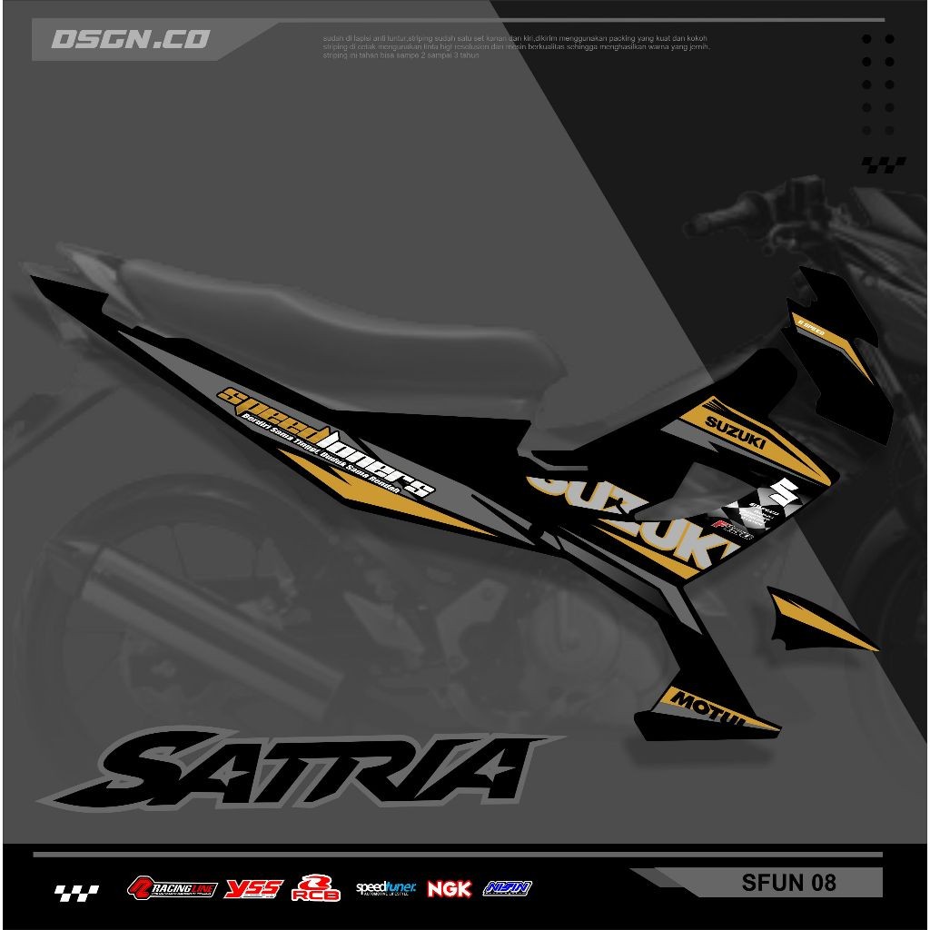 Striping Fu Facelift - Striping Satria Fu Facelift 150 Custom Motif Keren