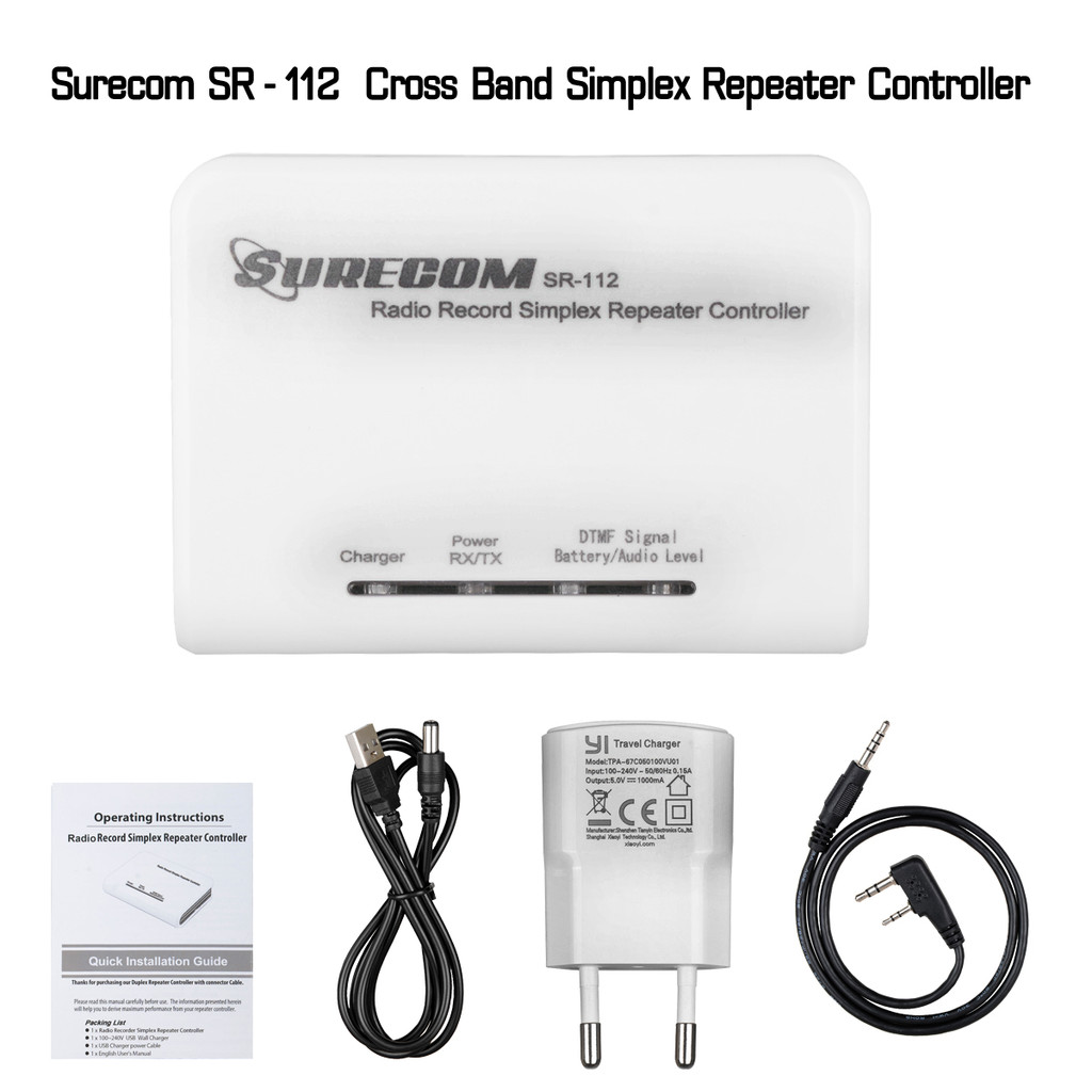 Surecom SR-112 Cross Band Simplex Repeater Controller Baofeng UV-5R 888S Zastone V8 Quansheng UVK5 W