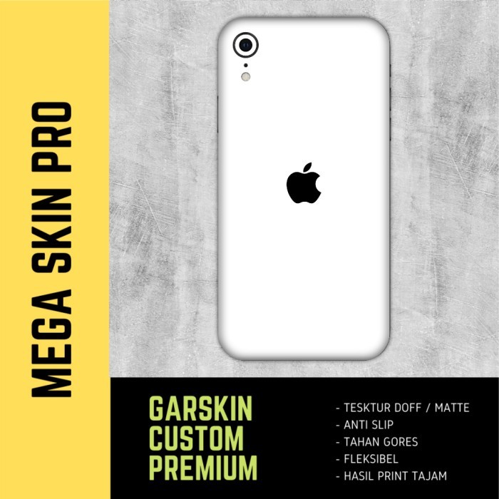 Skin iphone XR Full body - isi 2 buah - white promo