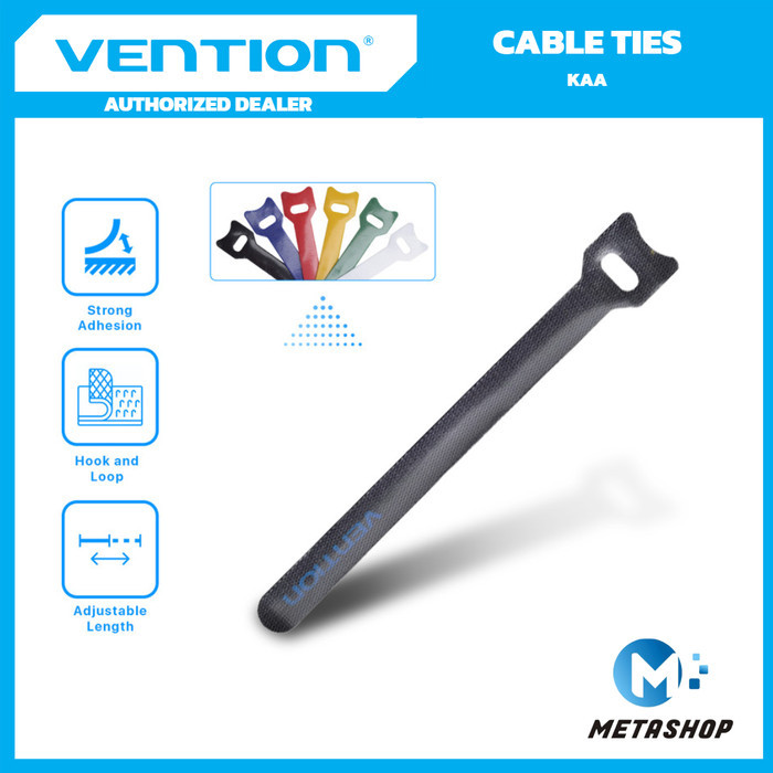 

VENTION Cable Ties Winder Strap Nylon Perekat Penggulung Pengikat Kabel Velcro Organizer KAC