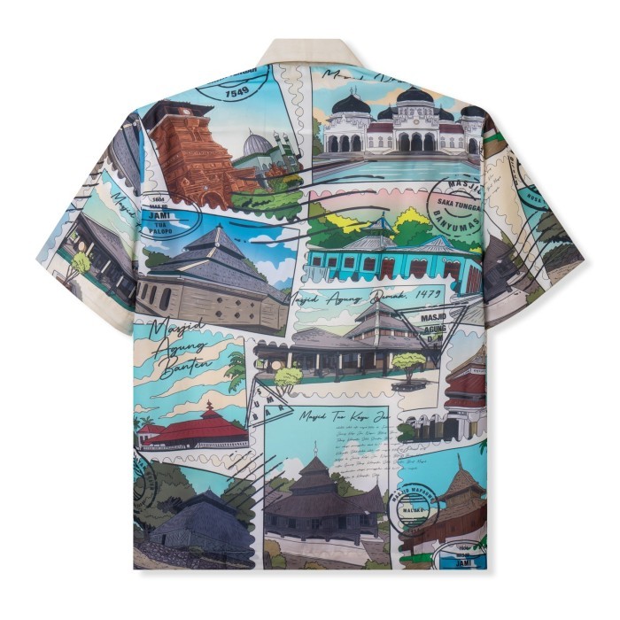 Kemeja Print Telusur Kultur - Mesigit - XS