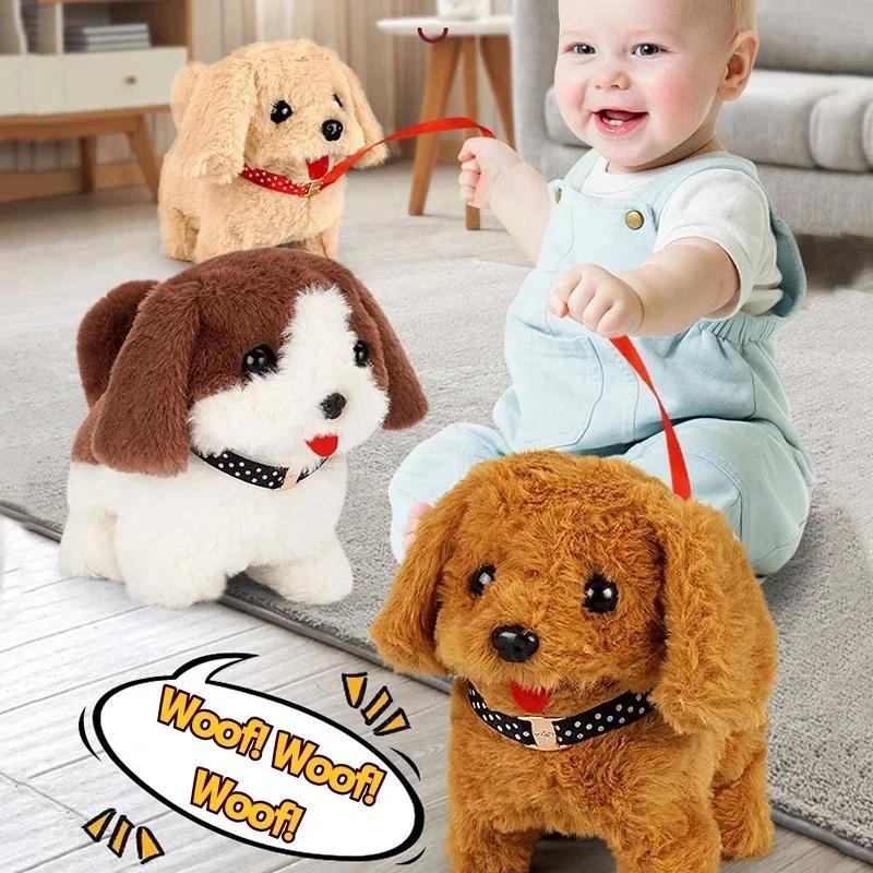 Electronic Walking and Barking Plush Dog Toy Interactive Puppy Dog with Remote Control for Kids Todd