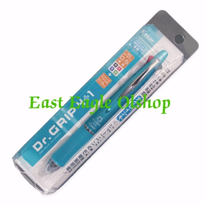 

[Premium]BEST Pulpen Pilot DR GRIP 4+1 0.5mm / Pulpen 4 Warna + Pensil PBKHDF-1SEF - MINT GREEN