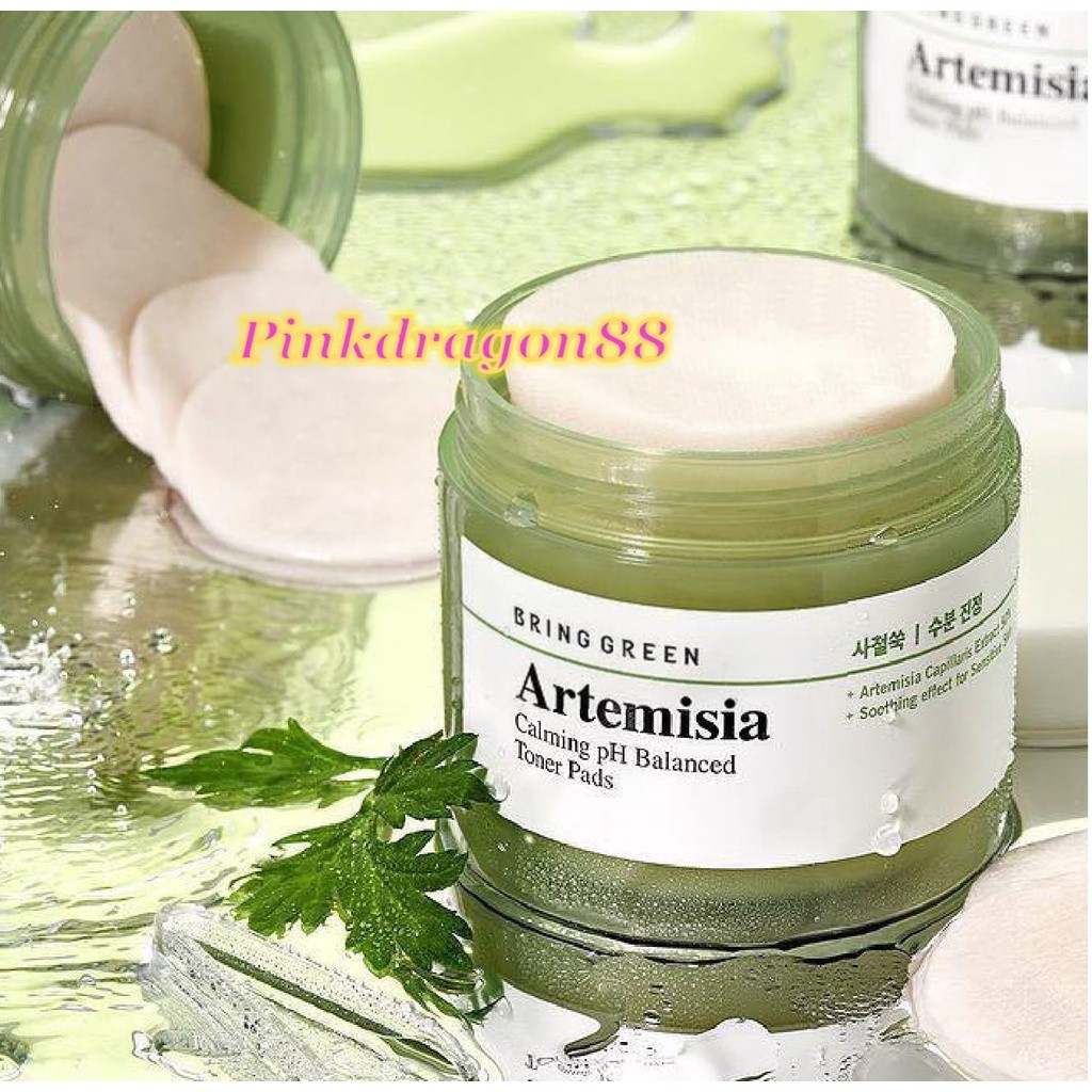 Bring Green Artemisia Calming pH Balanced Toner Pads 90 Pads | Refill Pad
