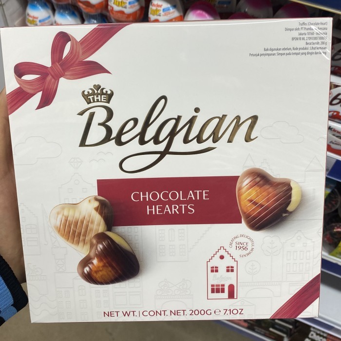 

Belgian Chocolate Hearts / Cokelat Bentuk Hati / Coklat Belgian / 200 grm