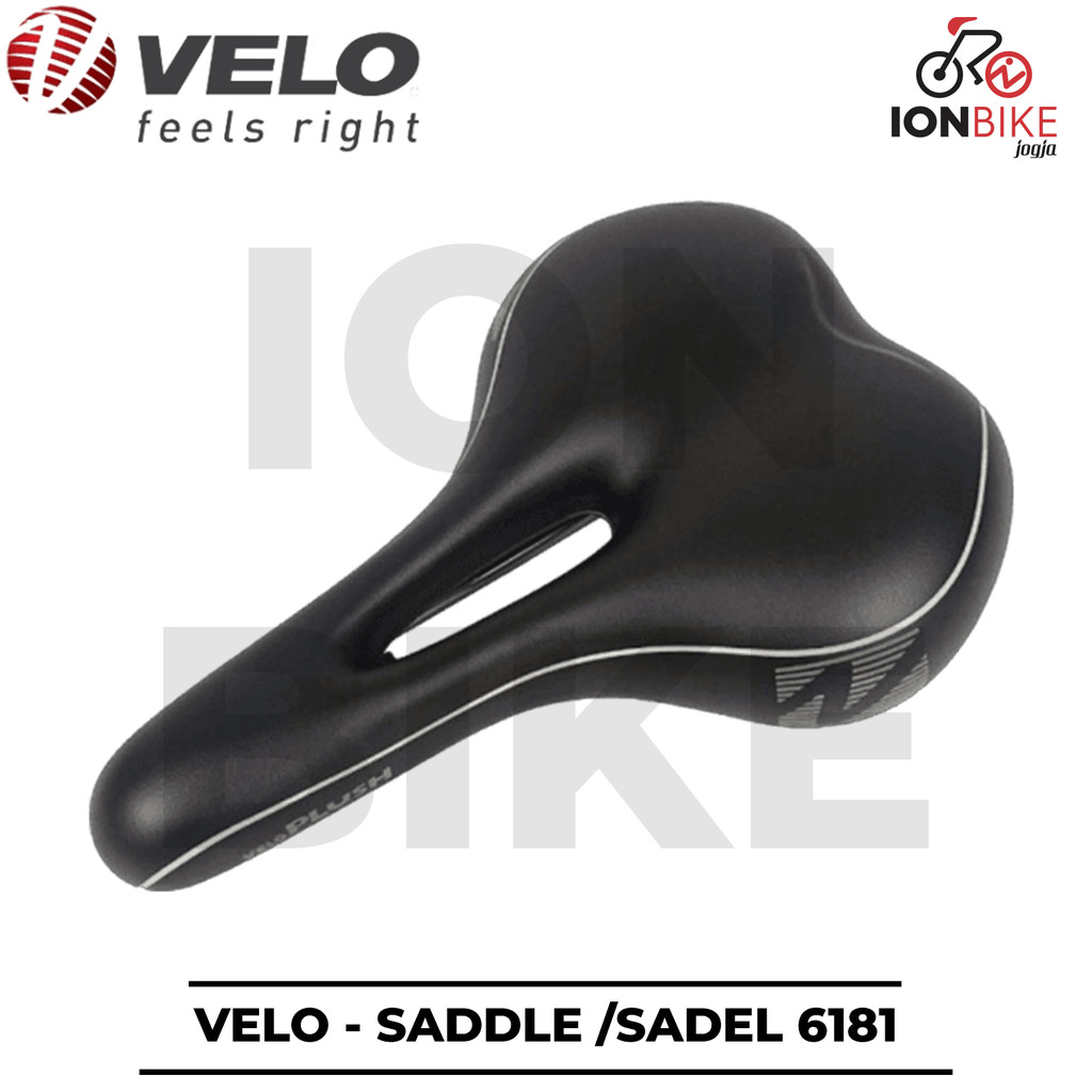 Sadel Velo 6181 Gel Saddle Lubang Sporty Sepeda MTB Empuk Ergonomic Murah Roadbike Road Bike Lipat S