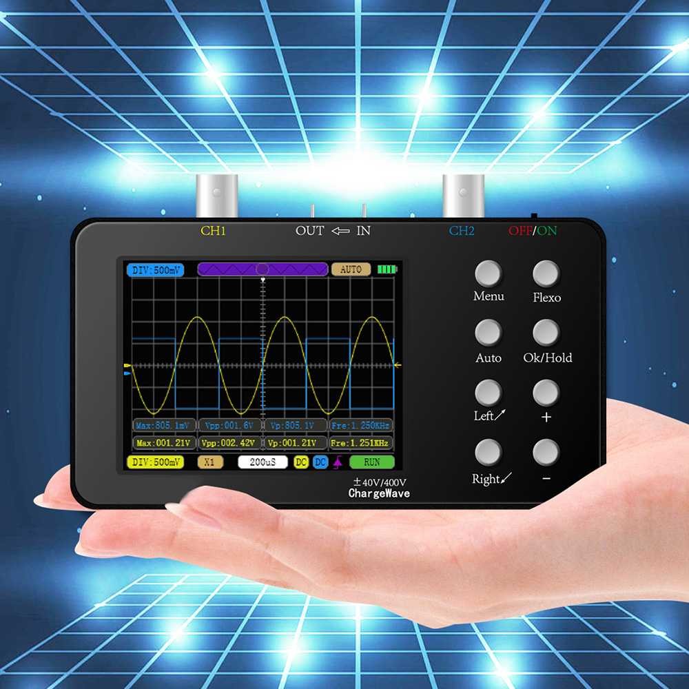 

ALHQSTR ENGINEER Oscilloscope Digital Dual Channel Lissajous Mode 3.2 Inch - SCO2‼️COD‼️