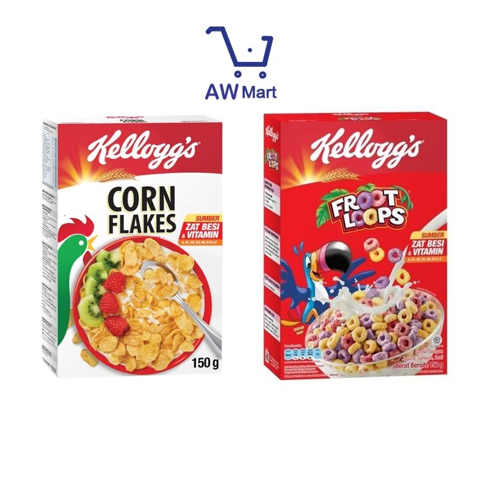 

KELLOGGS CEREAL 150 GRAM - KELLOGGS CORN FLAKES 150 GRAM - KELLOGGS FROOT LOOPS - KELLOGG'S